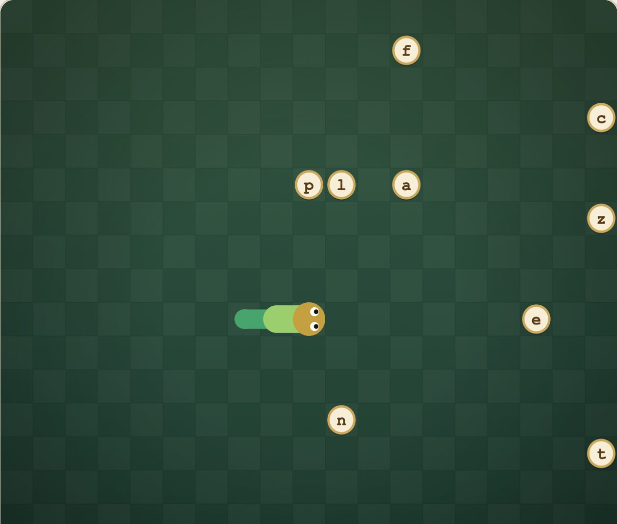 Letter Snake — free spelling game